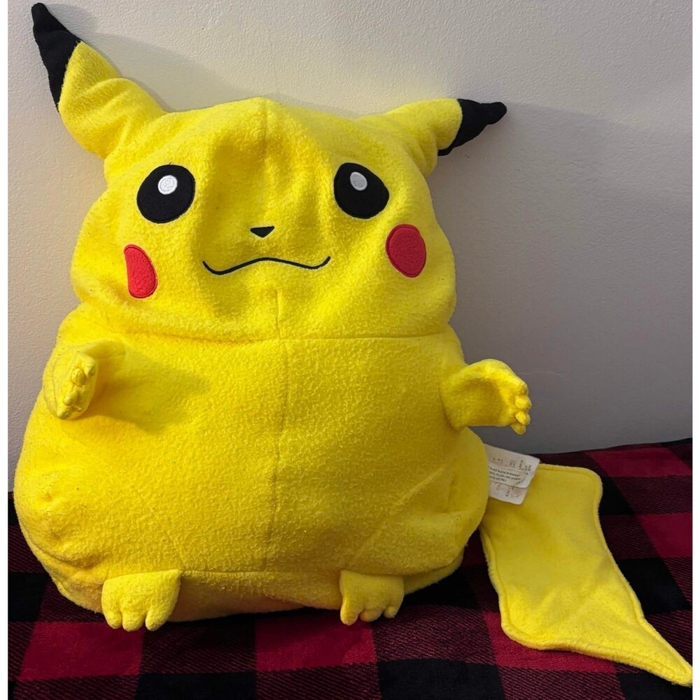 Vintage Cuddle Pillow Pal Baby Boom Consumer Products Huge Pikachu Pokemon Plush